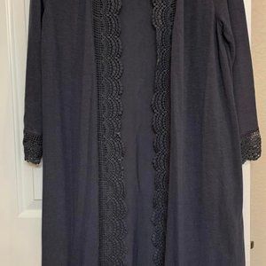 Tickled Teal gray cardigan